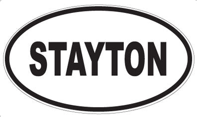 STAYTON - Oval Magnet
