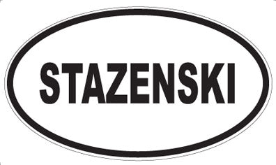 STAZENSKI - Oval Magnet