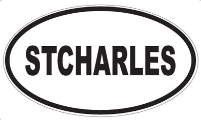 STCHARLES - Oval Sticker