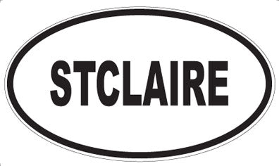STCLAIRE - Oval Magnet