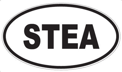 STEA - Oval Sticker