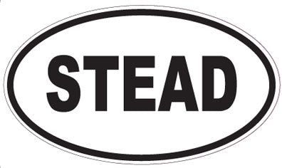 STEAD - Oval Sticker