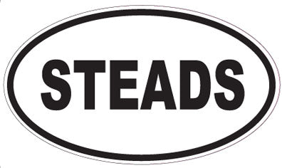 STEADS - Oval Sticker