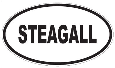 STEAGALL - Oval Sticker