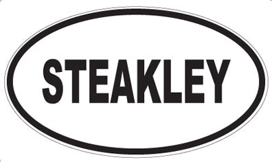 STEAKLEY - Oval Magnet