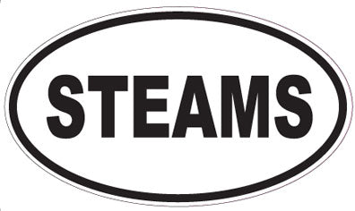 STEAMS - Oval Sticker
