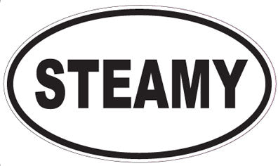 STEAMY - Oval Sticker
