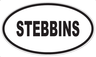 STEBBINS - Oval Sticker