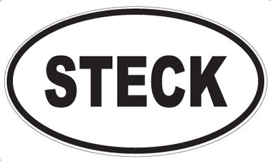STECK - Oval Sticker