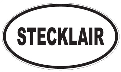 STECKLAIR - Oval Sticker