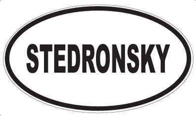 STEDRONSKY - Oval Magnet