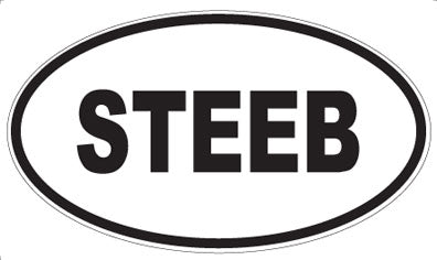STEEB - Oval Sticker