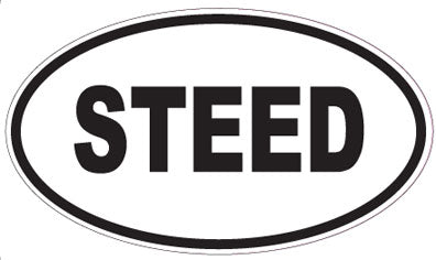 STEED - Oval Sticker