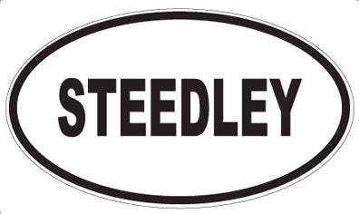 STEEDLEY - Oval Sticker