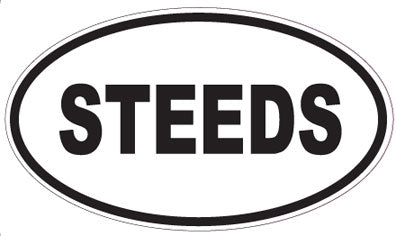 STEEDS - Oval Sticker