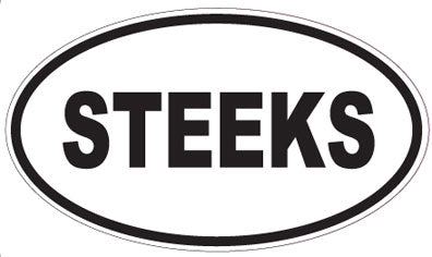 STEEKS - Oval Sticker