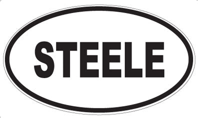 STEELE - Oval Magnet
