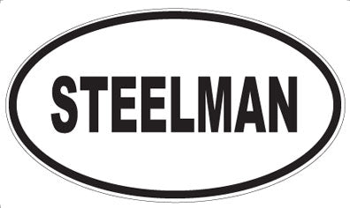 STEELMAN - Oval Sticker
