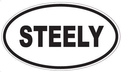 STEELY - Oval Sticker