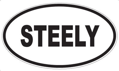 STEELY - Oval Magnet