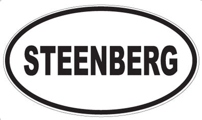 STEENBERG - Oval Sticker