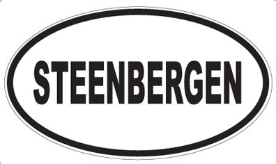 STEENBERGEN - Oval Sticker