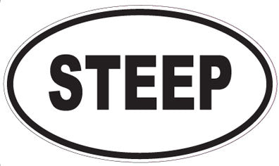 STEEP - Oval Sticker