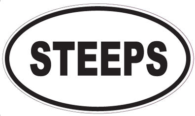 STEEPS - Oval Sticker
