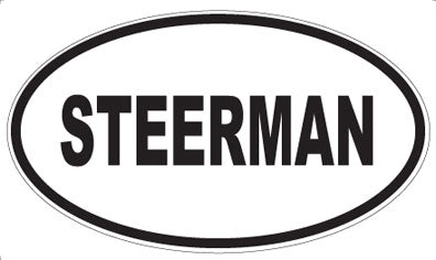 STEERMAN - Oval Magnet