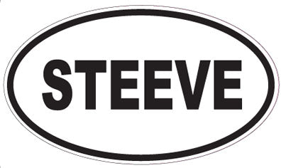 STEEVE - Oval Sticker