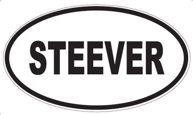 STEEVER - Oval Sticker