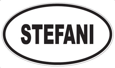 STEFANI - Oval Sticker