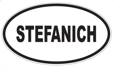 STEFANICH - Oval Sticker