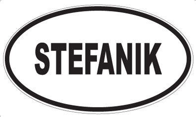 STEFANIK - Oval Sticker