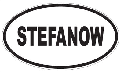 STEFANOW - Oval Sticker