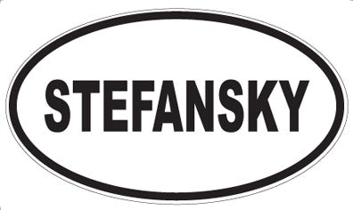 STEFANSKY - Oval Sticker