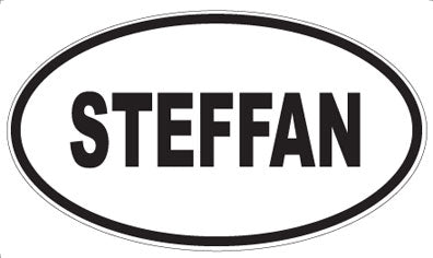 STEFFAN - Oval Sticker