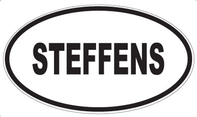 STEFFENS - Oval Sticker