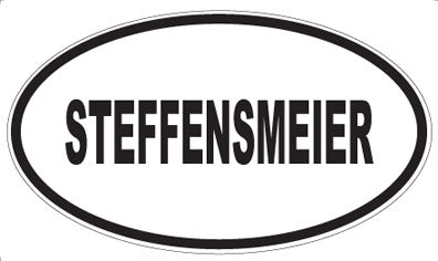 STEFFENSMEIER - Oval Magnet