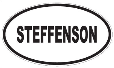 STEFFENSON - Oval Sticker