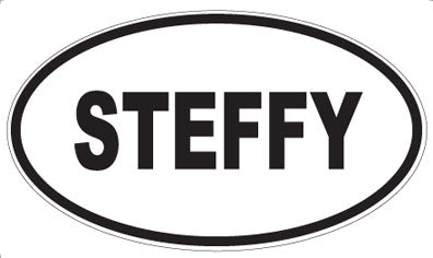 STEFFY - Oval Sticker