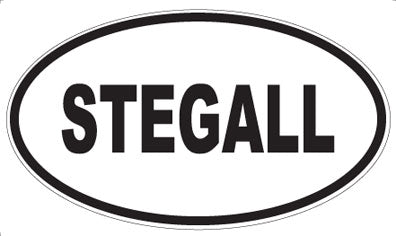 STEGALL - Oval Magnet