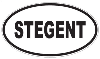 STEGENT - Oval Sticker