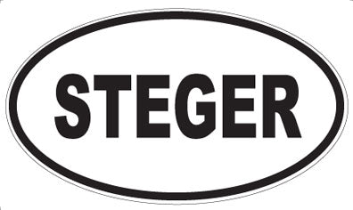 STEGER - Oval Sticker