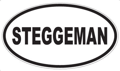 STEGGEMAN - Oval Sticker