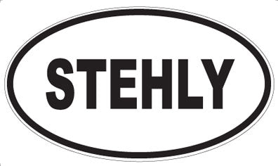 STEHLY - Oval Sticker