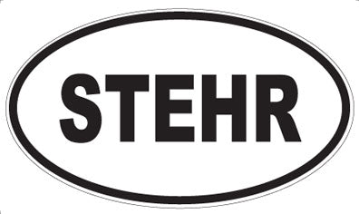 STEHR - Oval Sticker
