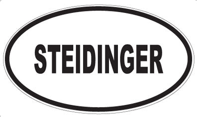 STEIDINGER - Oval Sticker