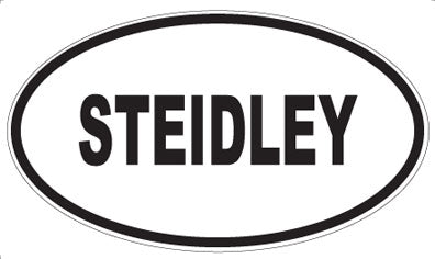 STEIDLEY - Oval Sticker