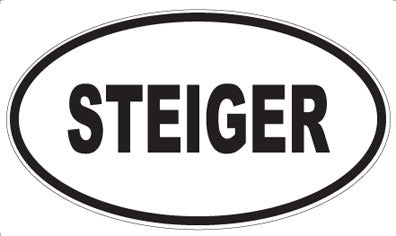 STEIGER - Oval Sticker
